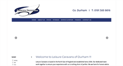 Desktop Screenshot of leisurecaravans.com